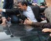لحظاتی قبل از سخنرانی احمدی نژاد در مراسم شهدای مدافع حرم آمل